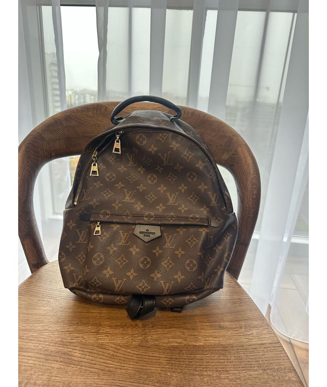 LOUIS VUITTON Коричневый рюкзак, фото 4