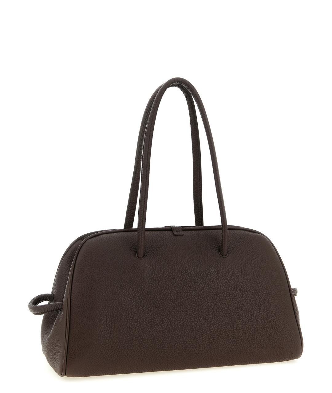 JACQUEMUS Коричневая кожаная сумка тоут, фото 2