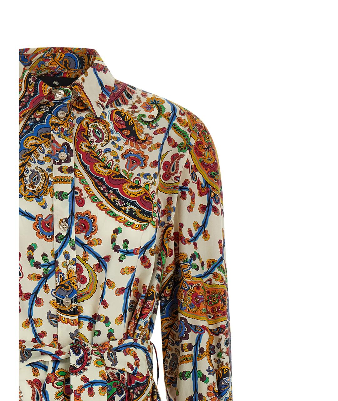 ETRO Мульти хлопковое повседневное платье, фото 3