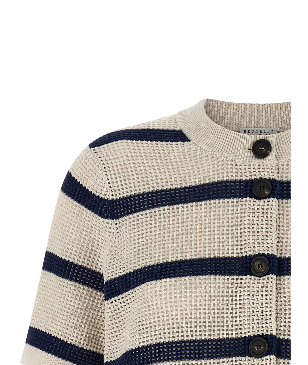 BRUNELLO CUCINELLI Мульти хлопковый кардиган, фото 3
