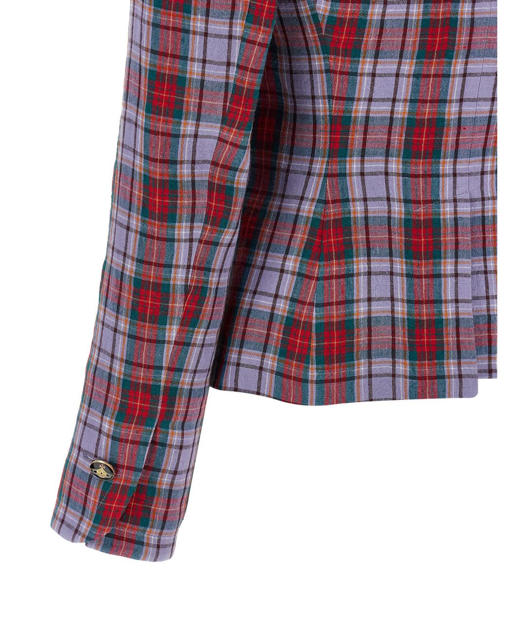 VIVIENNE WESTWOOD Мульти льняной жакет/пиджак, фото 4