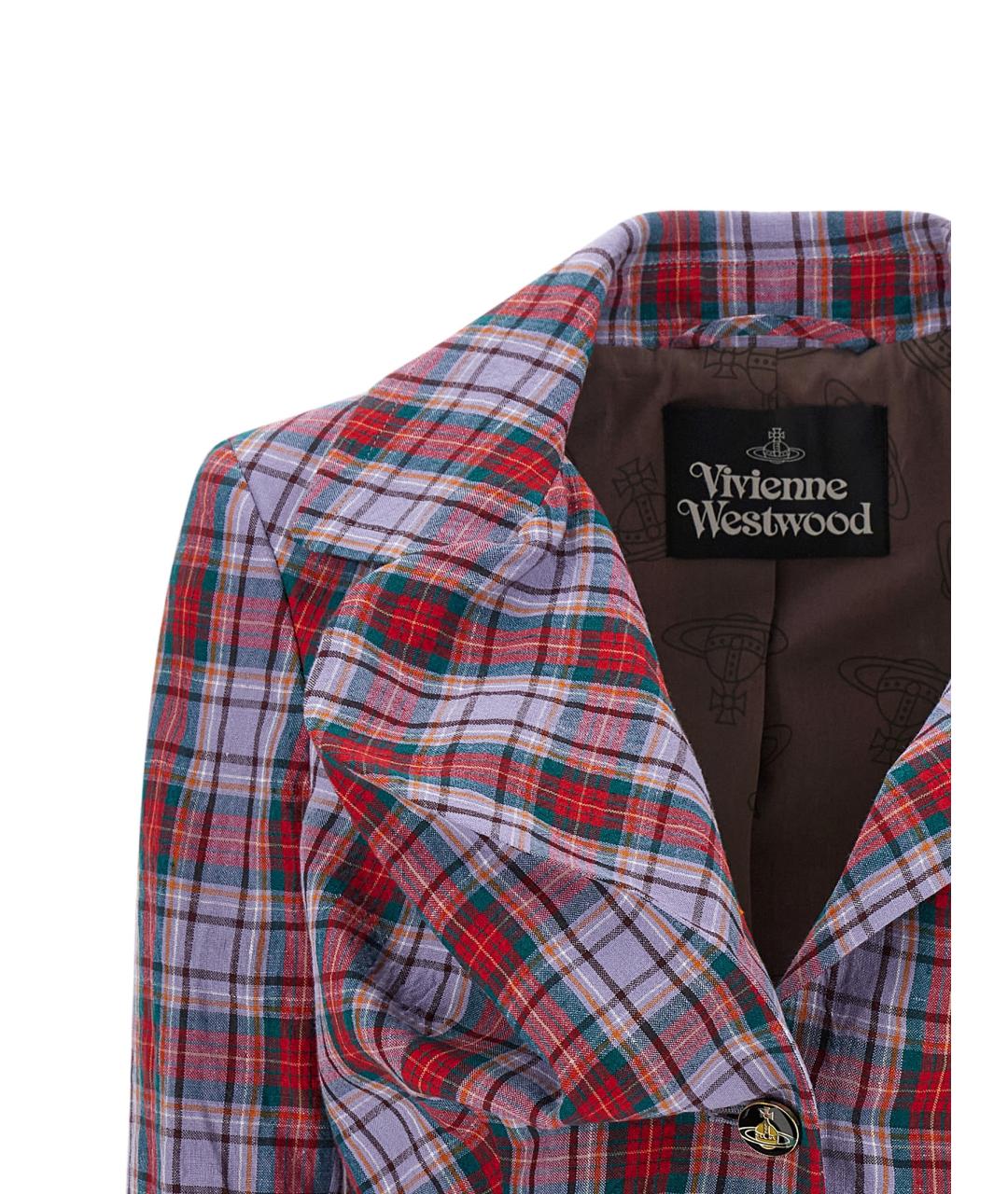 VIVIENNE WESTWOOD Мульти льняной жакет/пиджак, фото 3