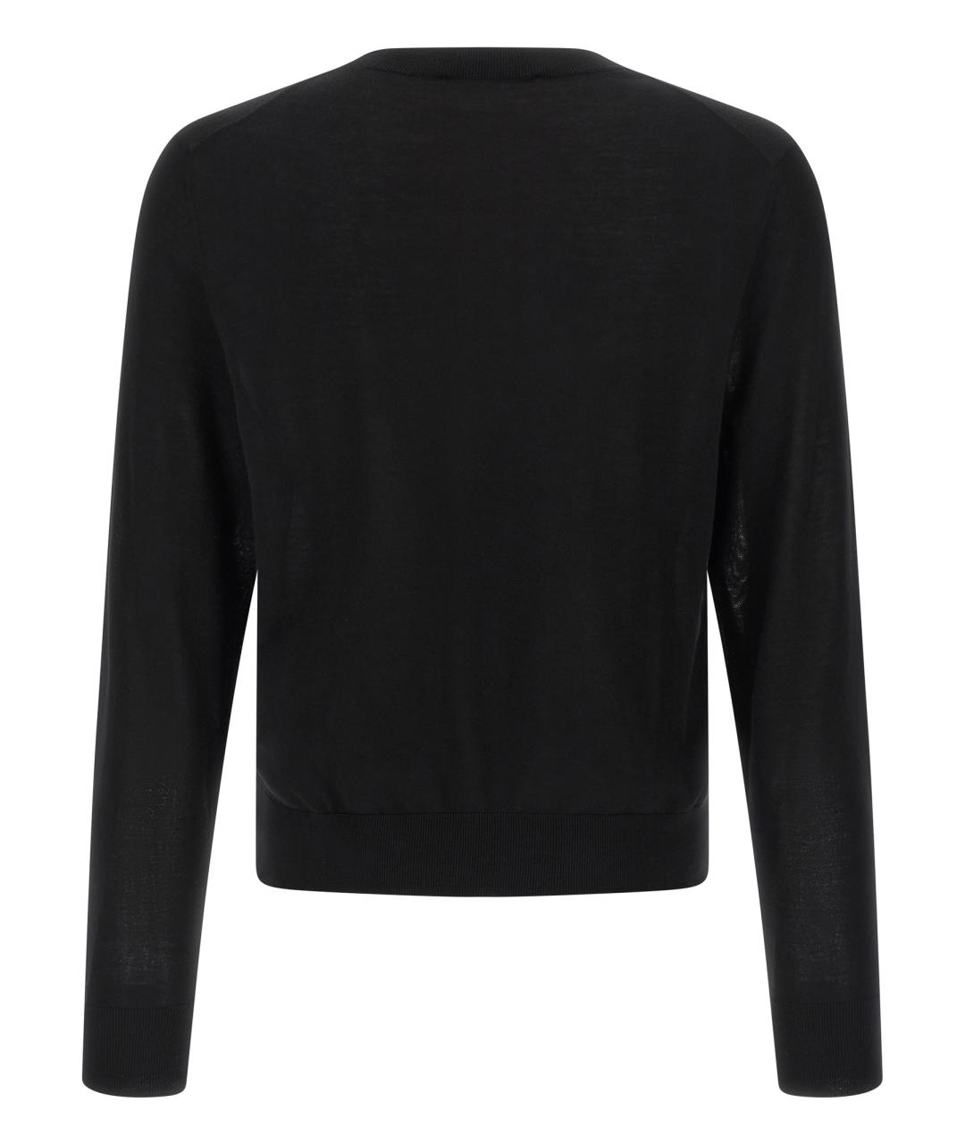 DSQUARED2 Черный шерстяной джемпер / свитер, фото 2