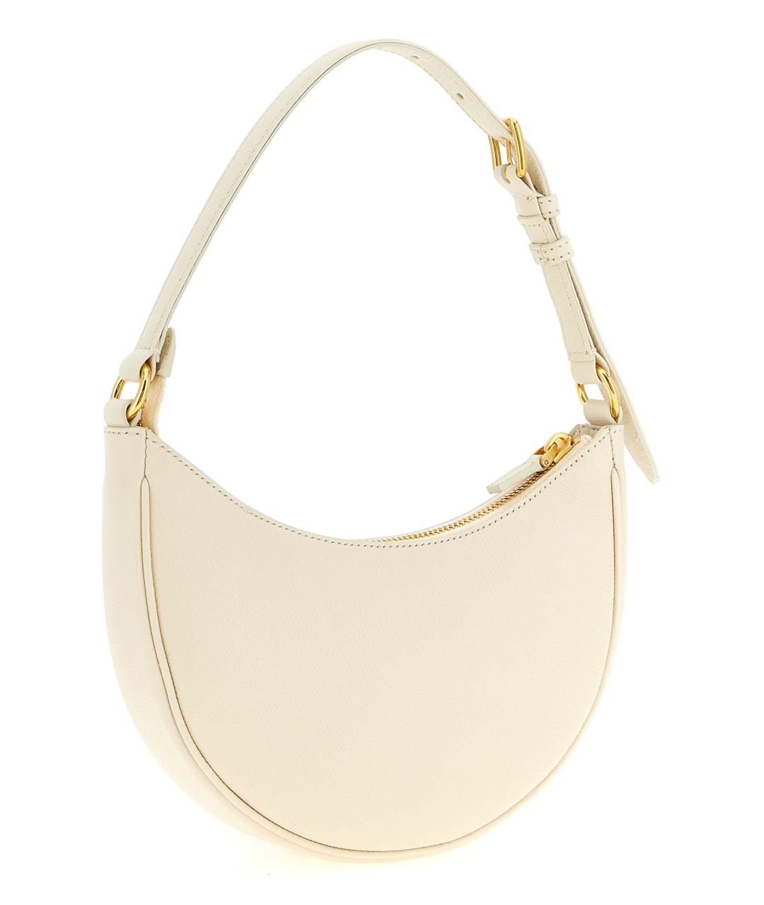 VALENTINO Белая кожаная сумка через плечо, фото 2