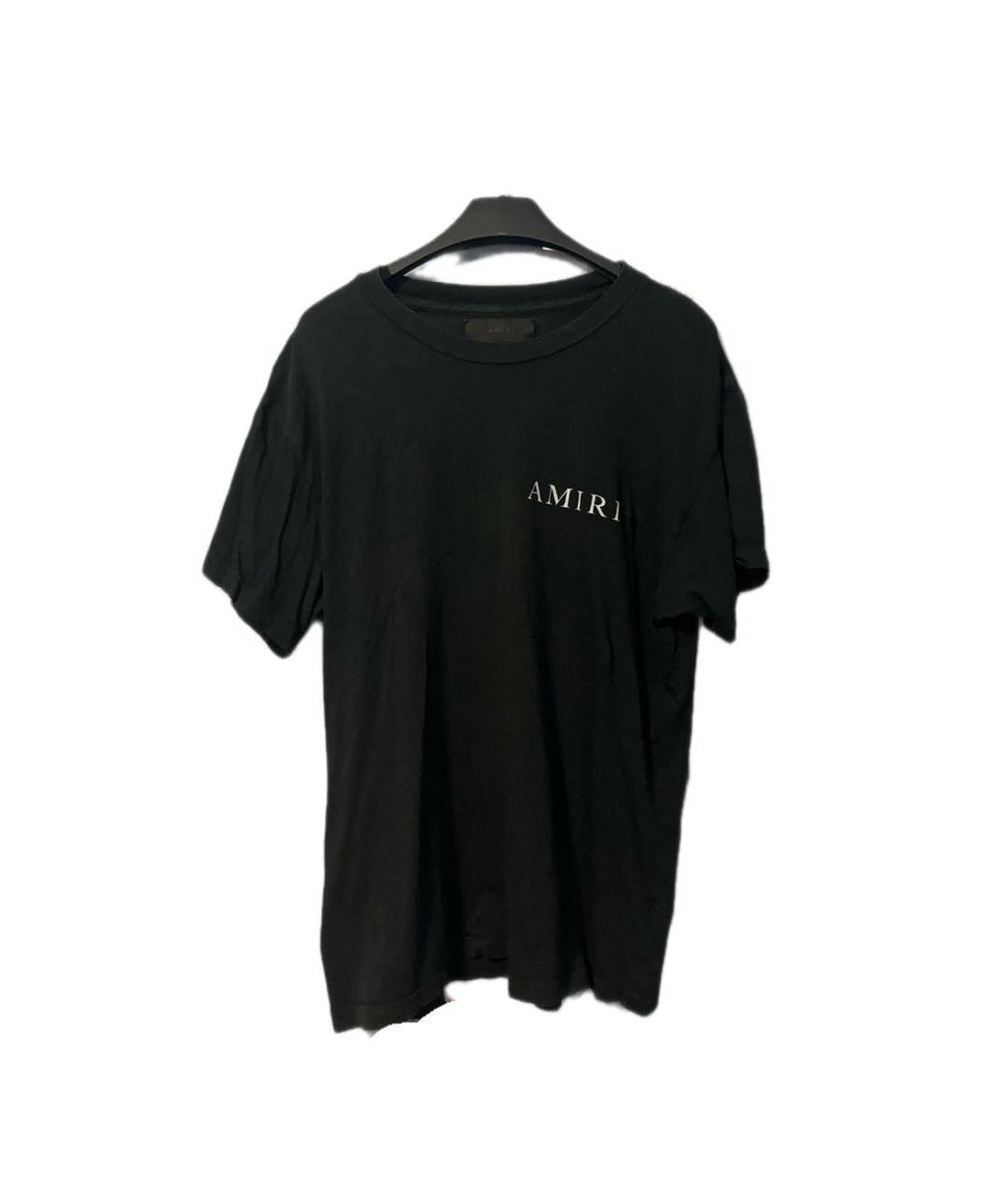 AMIRI Черная хлопковая футболка, фото 6
