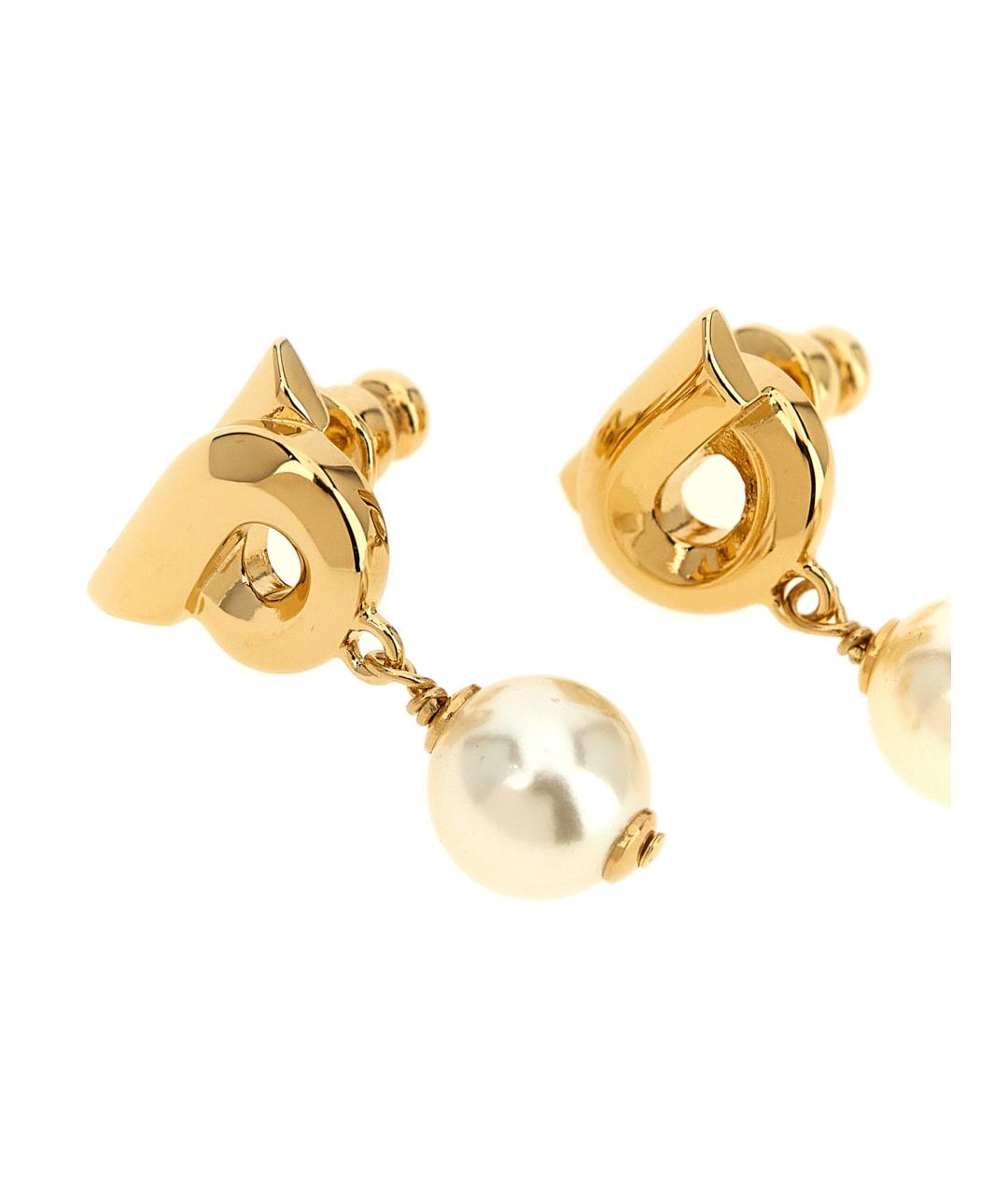 FERRAGAMO Золотые металлические серьги, фото 3