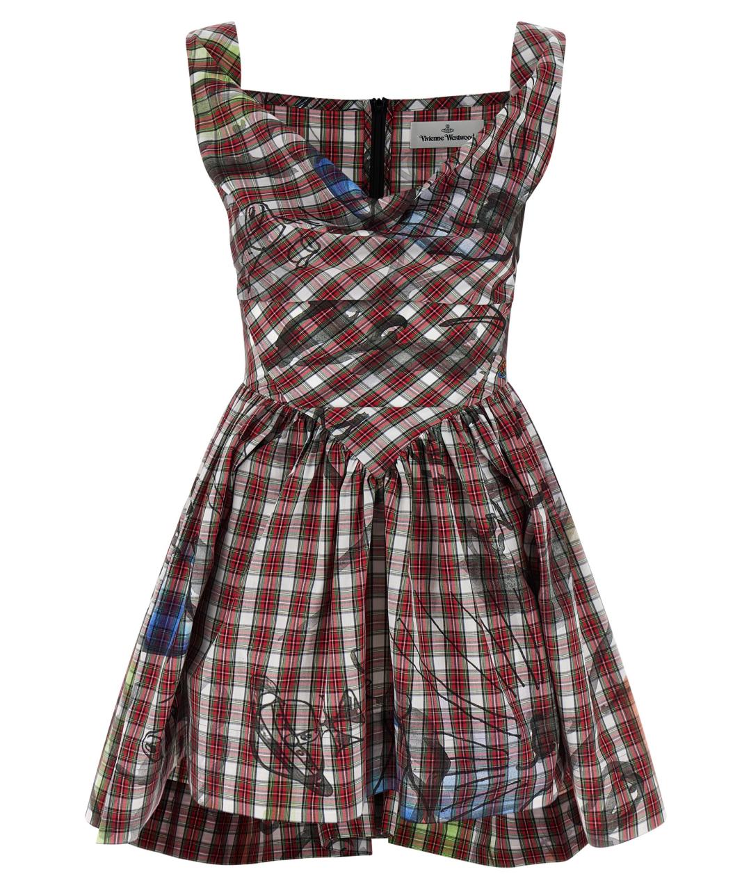 VIVIENNE WESTWOOD Бордовое хлопковое платье, фото 1