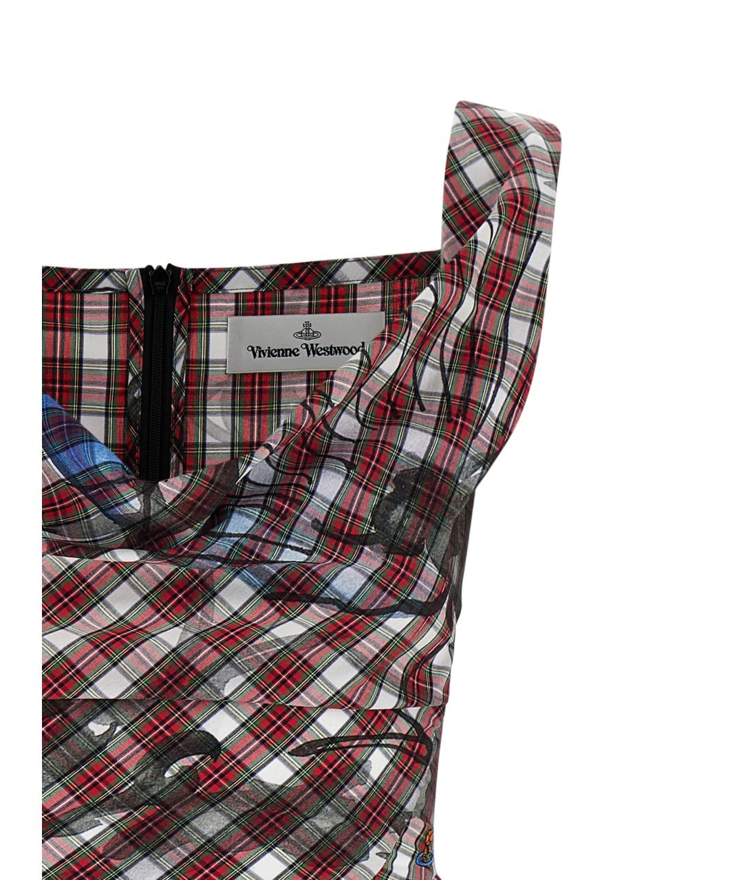 VIVIENNE WESTWOOD Бордовое хлопковое платье, фото 3