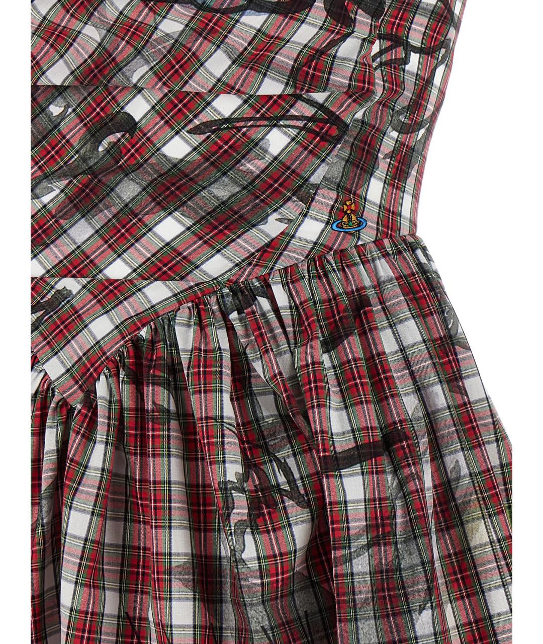 VIVIENNE WESTWOOD Бордовое хлопковое платье, фото 4