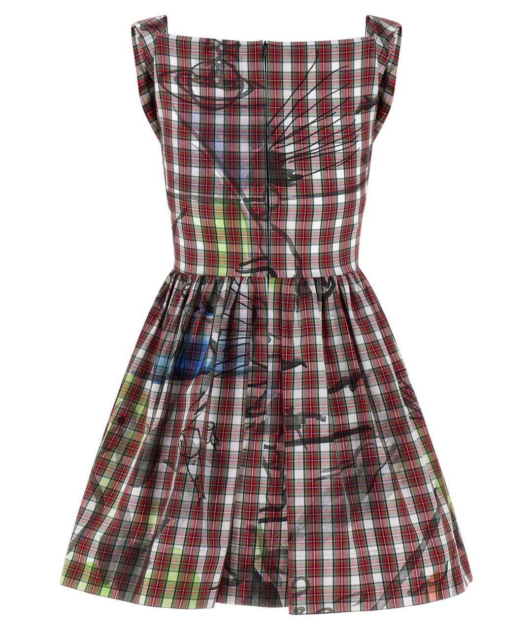 VIVIENNE WESTWOOD Бордовое хлопковое платье, фото 2