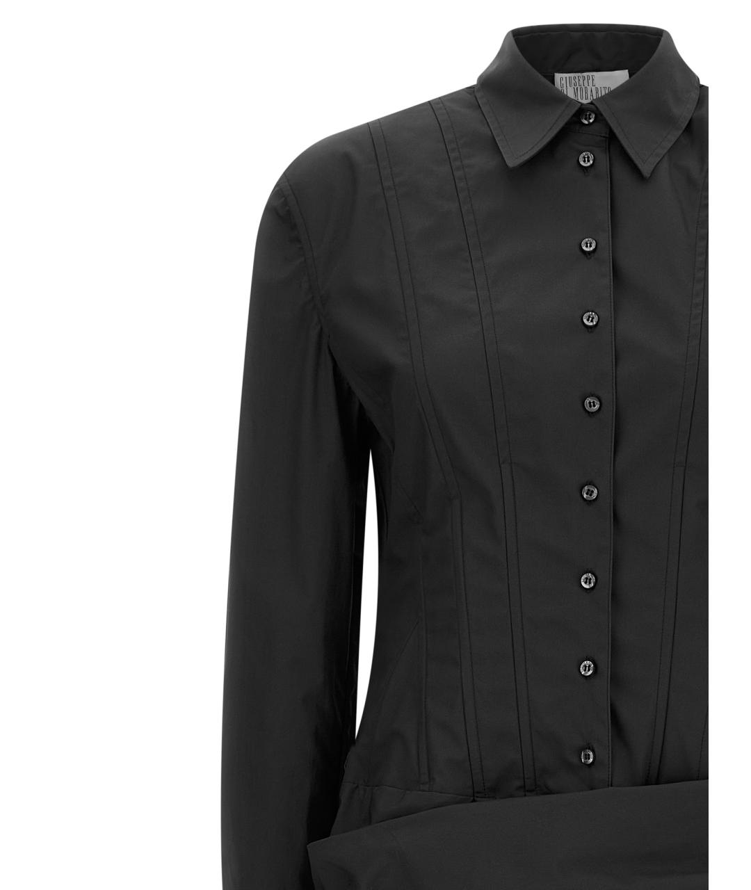 GIUSEPPE DI MORABITO Черное хлопковое платье, фото 3