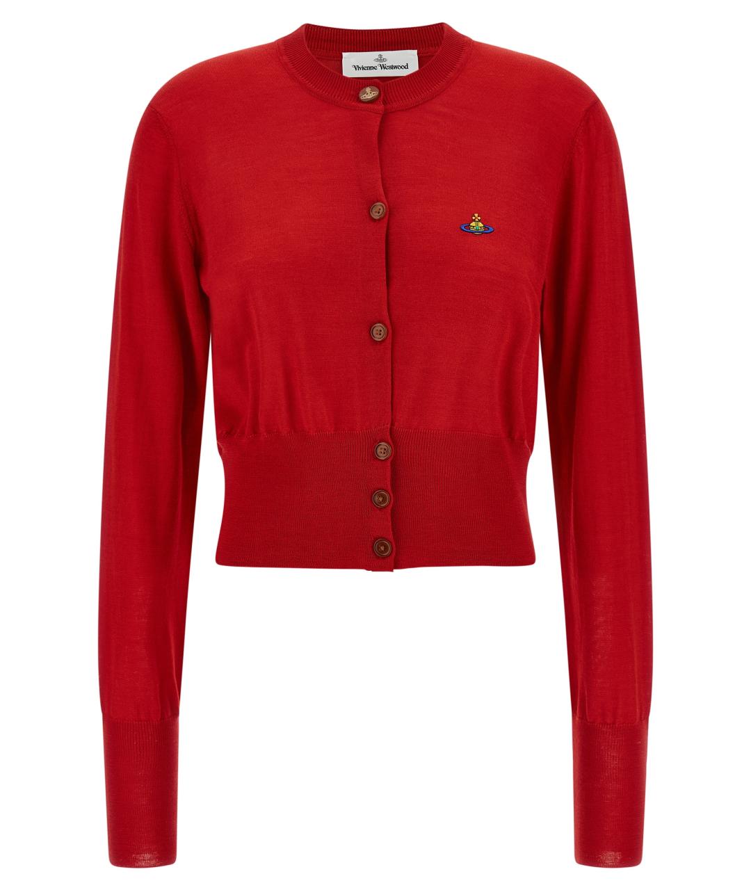 VIVIENNE WESTWOOD Красный шерстяной кардиган, фото 1
