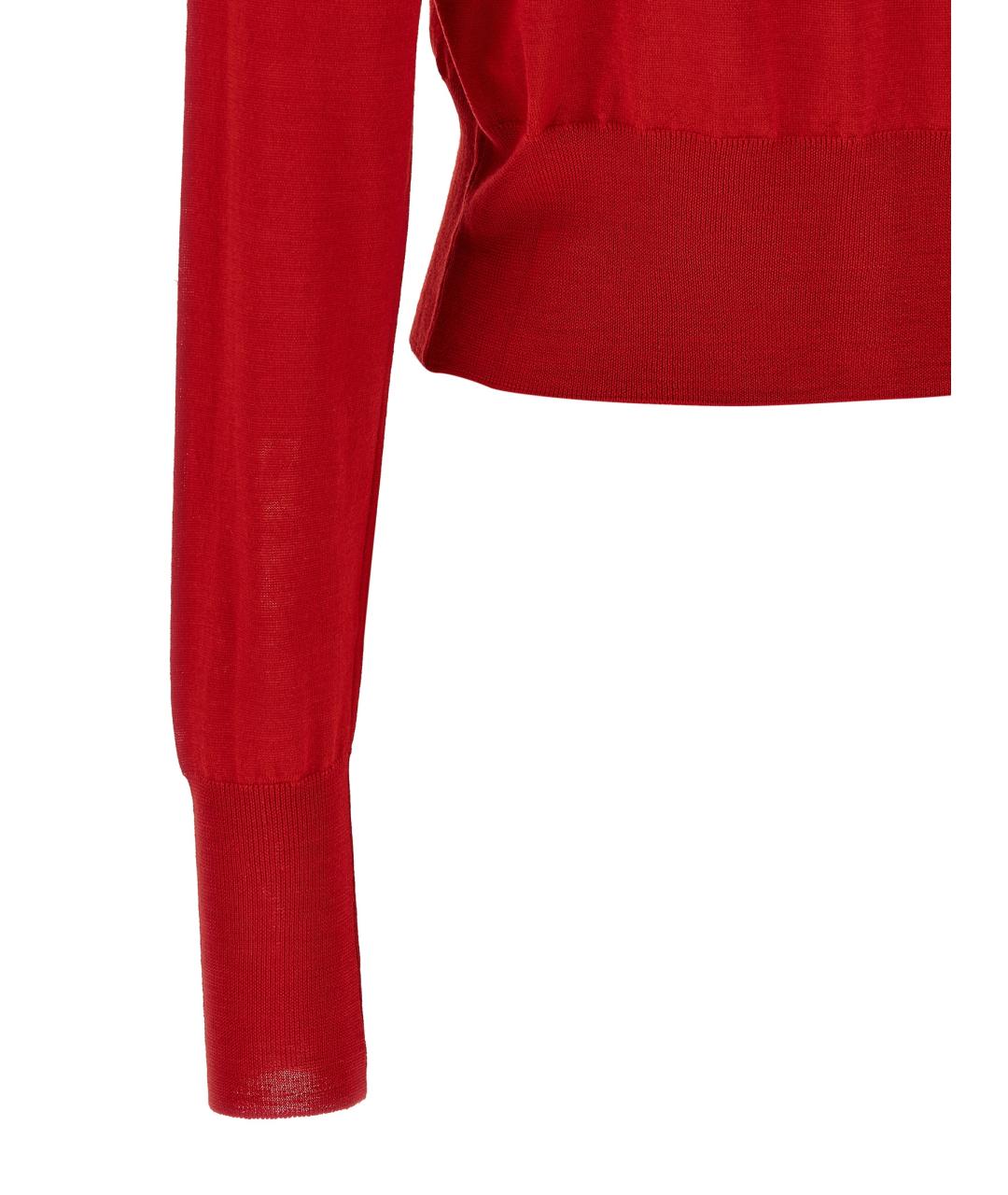 VIVIENNE WESTWOOD Красный шерстяной кардиган, фото 4