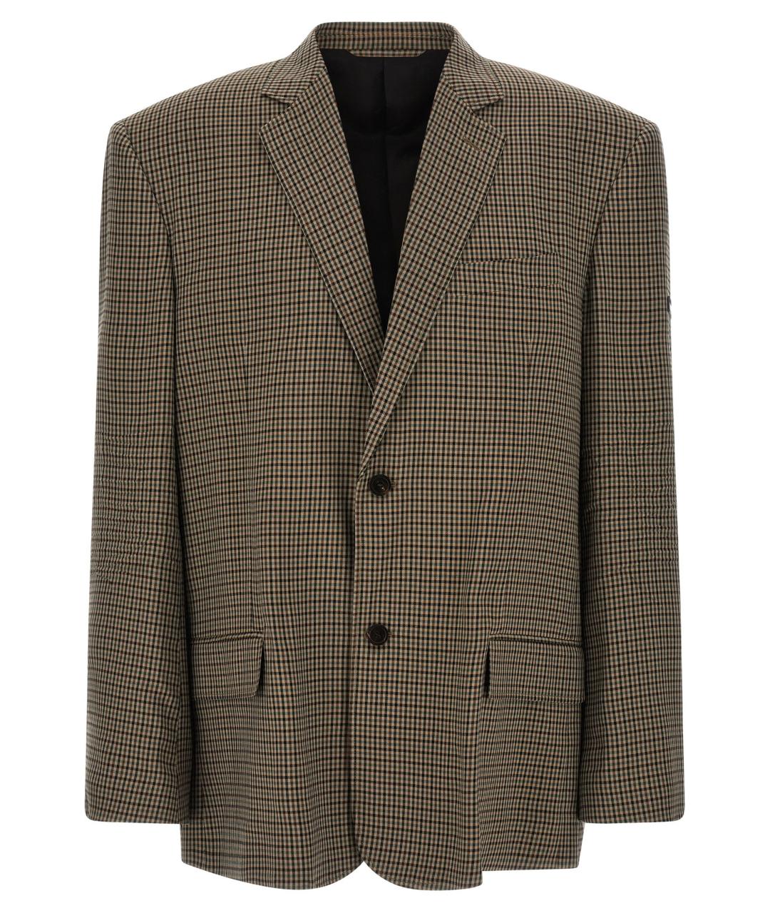 BALENCIAGA Коричневый пиджак, фото 1