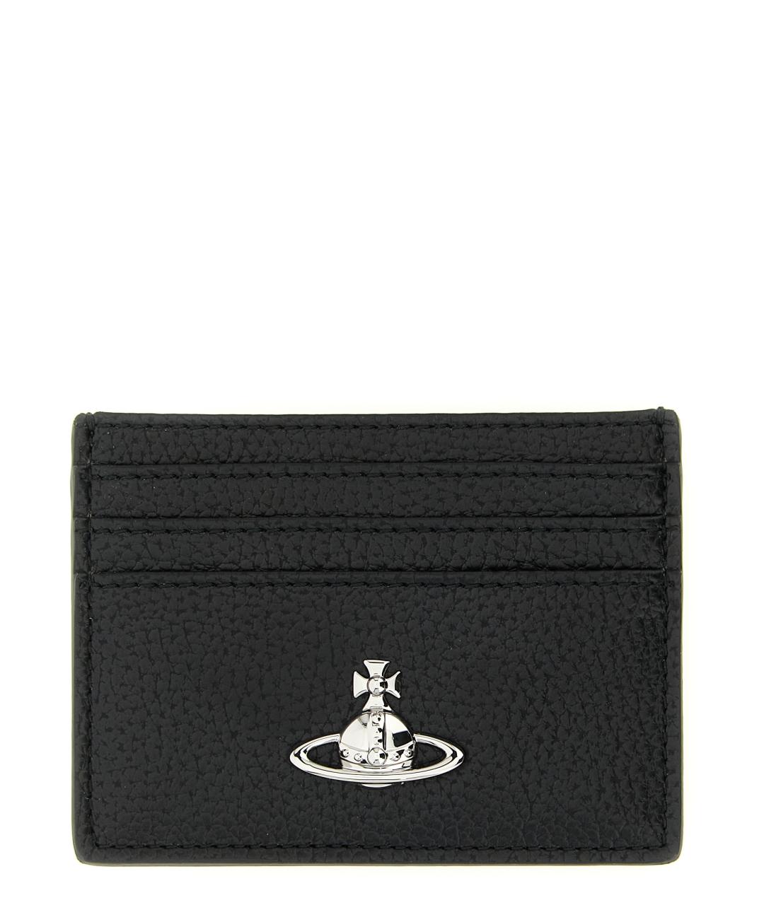 VIVIENNE WESTWOOD Черный полиуретановый кардхолдер, фото 1