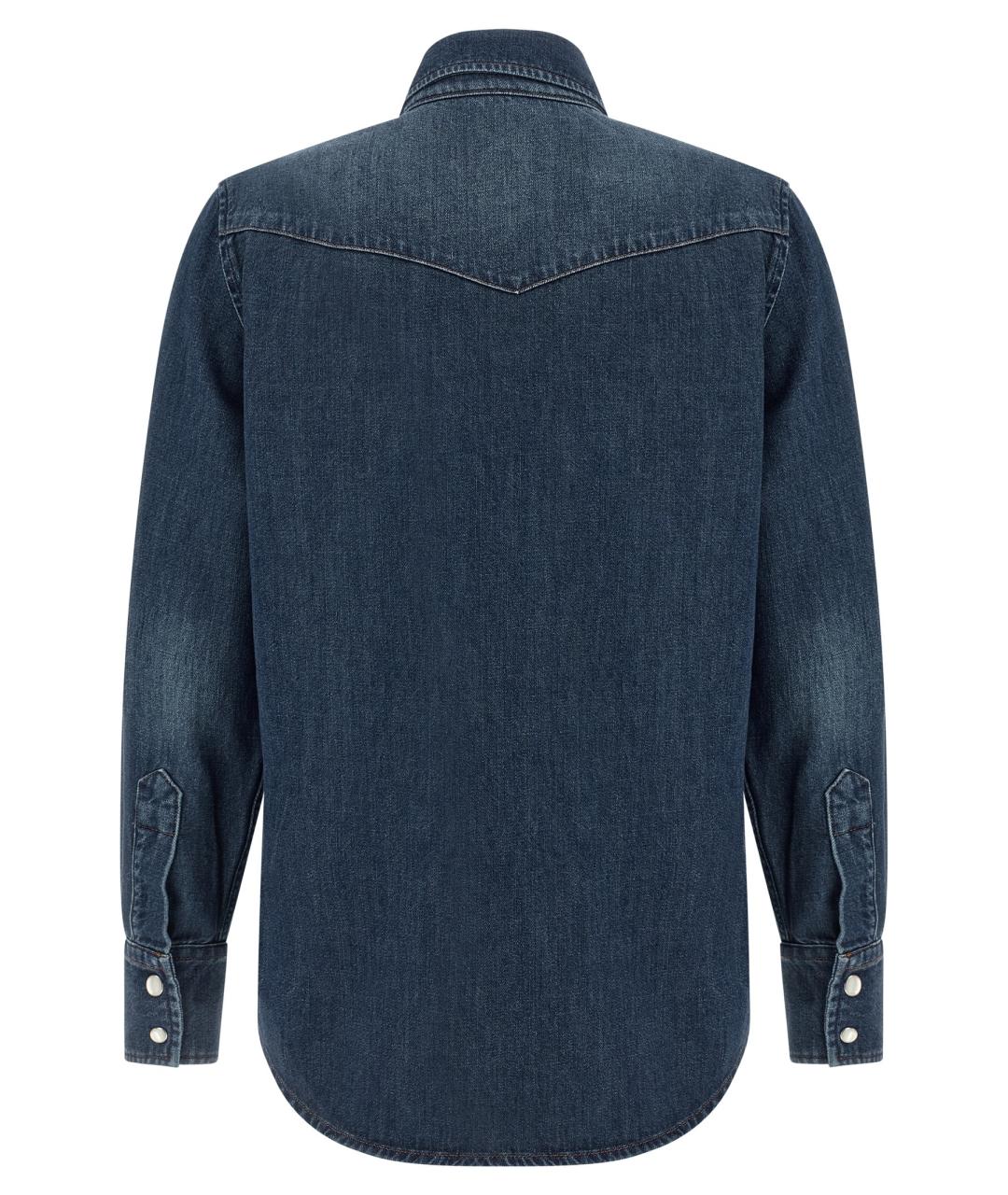 A.P.C. Синяя хлопковая рубашка, фото 2