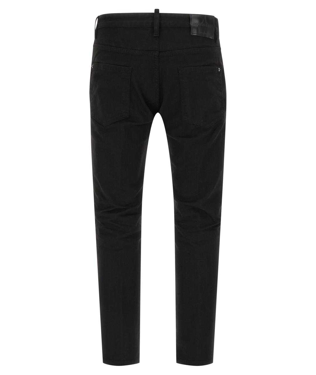 DSQUARED2 Черные хлопковые джинсы скинни, фото 2