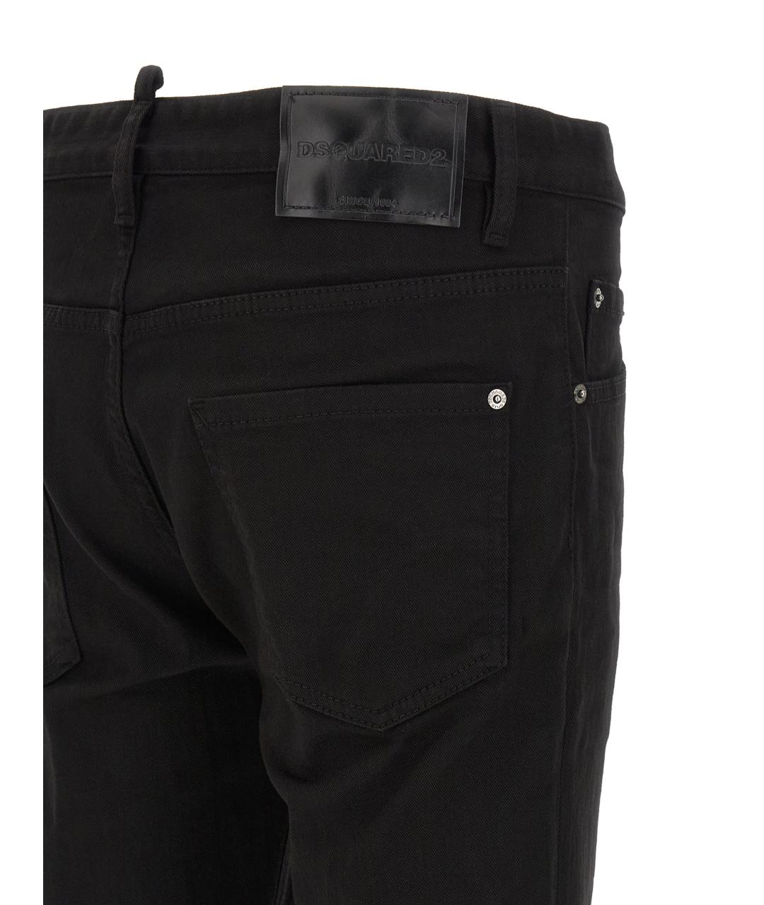 DSQUARED2 Черные хлопковые джинсы скинни, фото 4