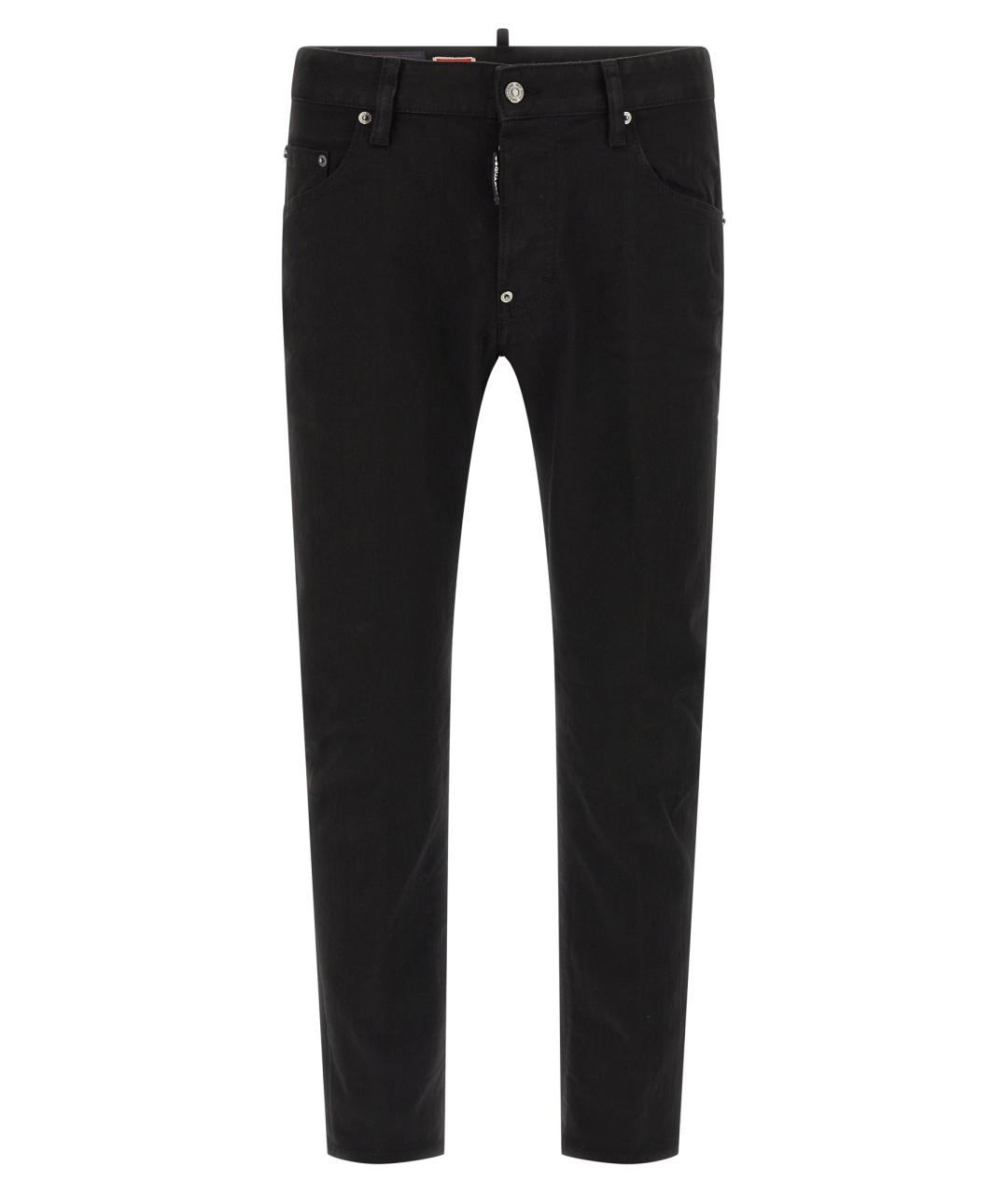 DSQUARED2 Черные хлопковые джинсы скинни, фото 1