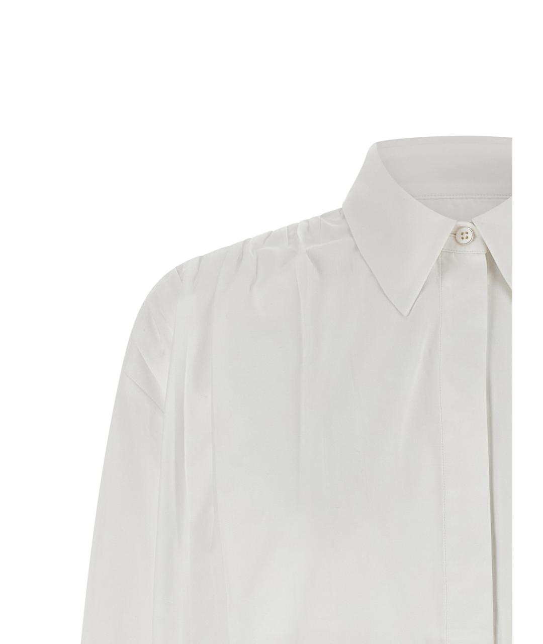 JIL SANDER Белая хлопковая рубашка, фото 3