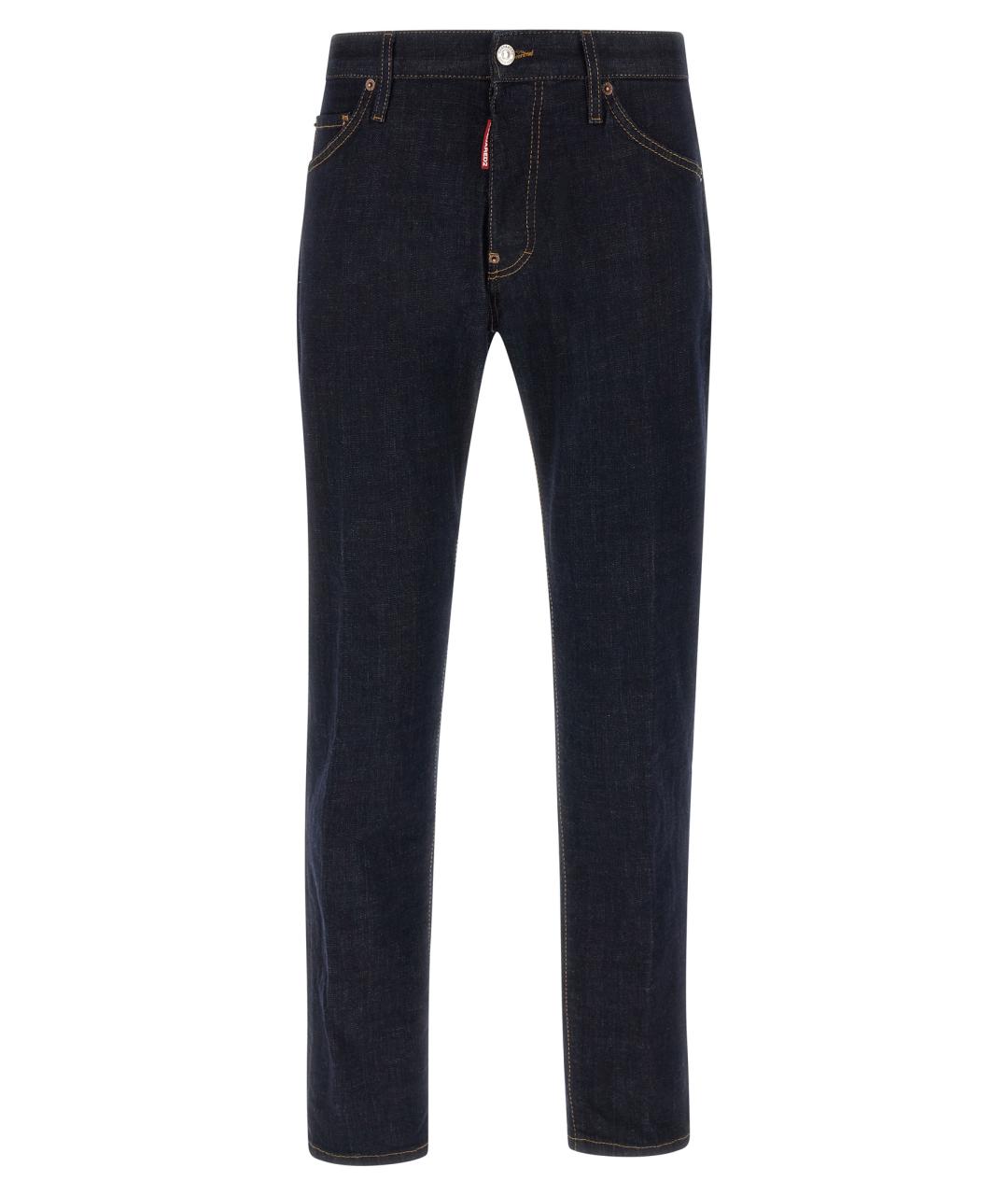 DSQUARED2 Темно-синие хлопковые джинсы скинни, фото 1