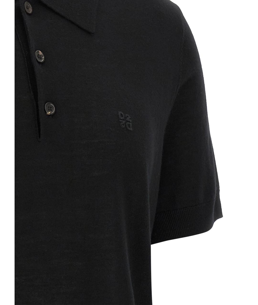 DSQUARED2 Черное поло с коротким рукавом, фото 4