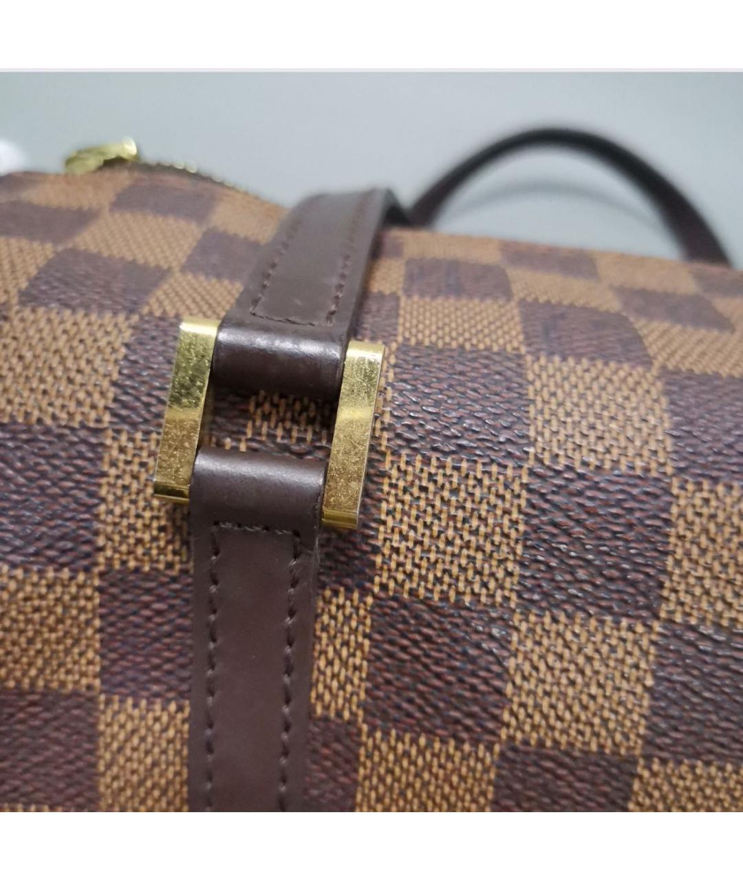 LOUIS VUITTON Коричневая сумка с короткими ручками, фото 7