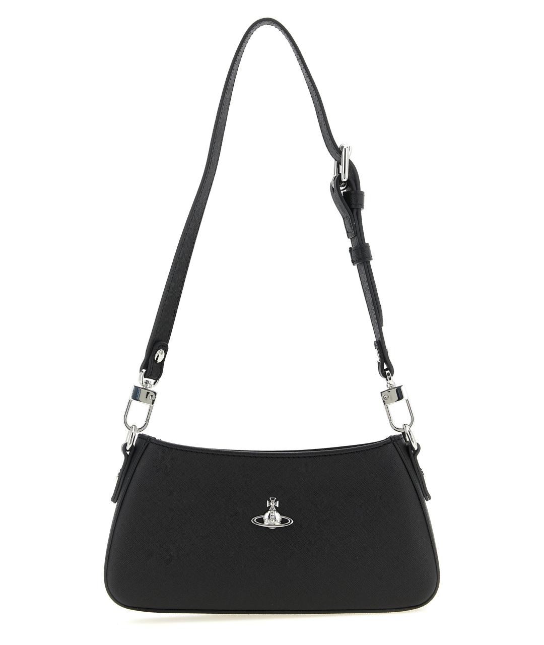 VIVIENNE WESTWOOD Черная сумка через плечо из искусственной кожи, фото 1