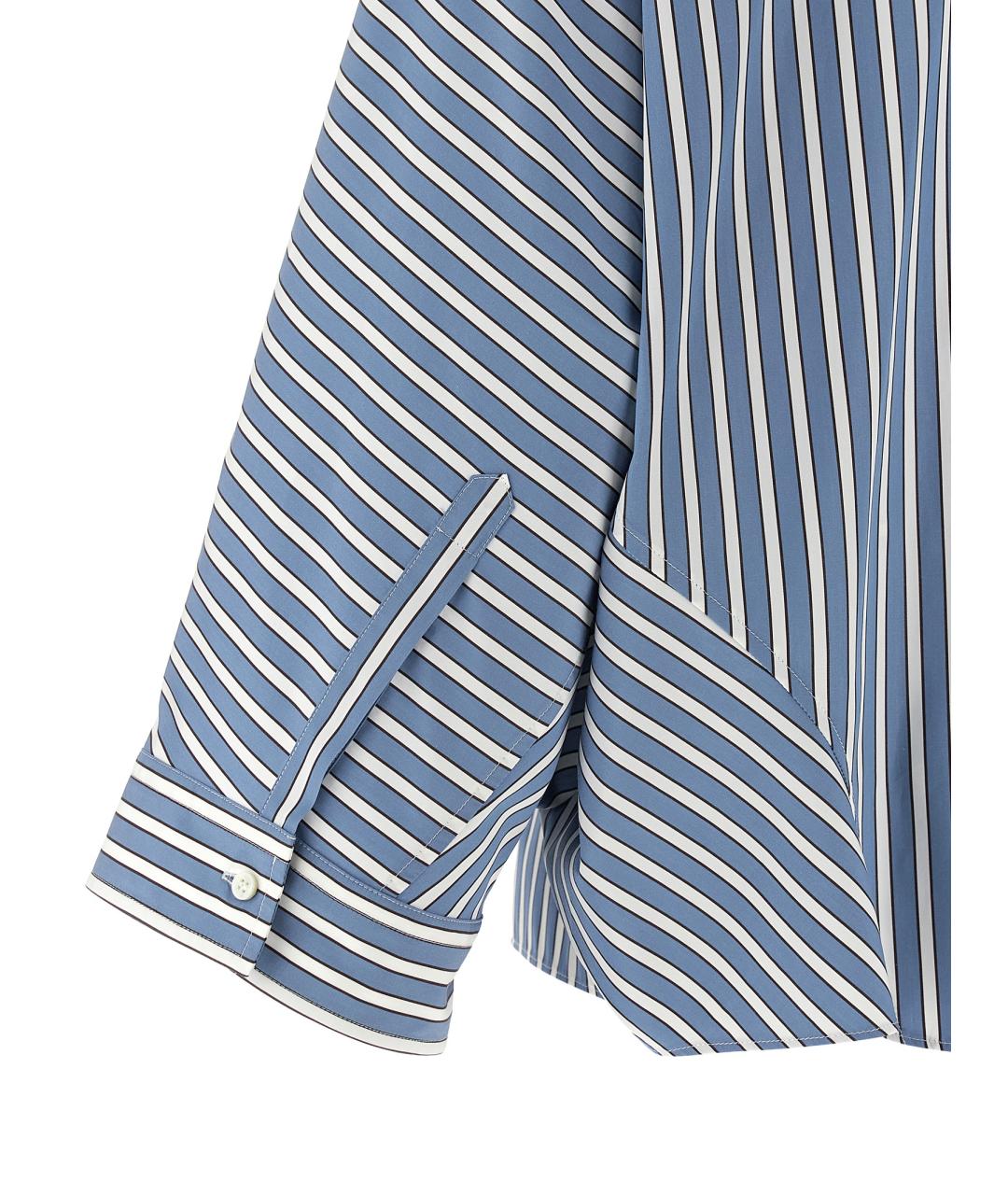 BRUNELLO CUCINELLI Голубая хлопковая блузы, фото 4