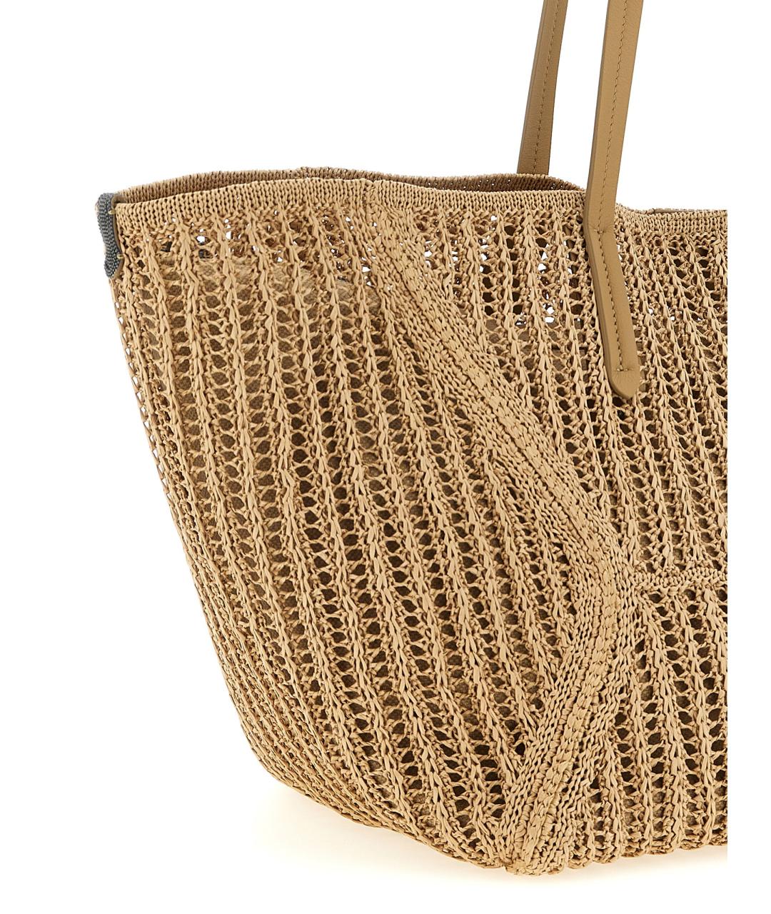 BRUNELLO CUCINELLI Бежевая сумка через плечо, фото 3