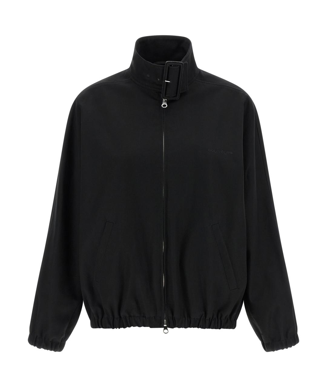 COURREGES Черная хлопковая куртка, фото 1