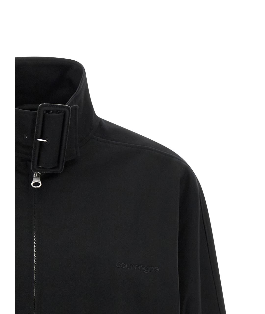 COURREGES Черная хлопковая куртка, фото 3