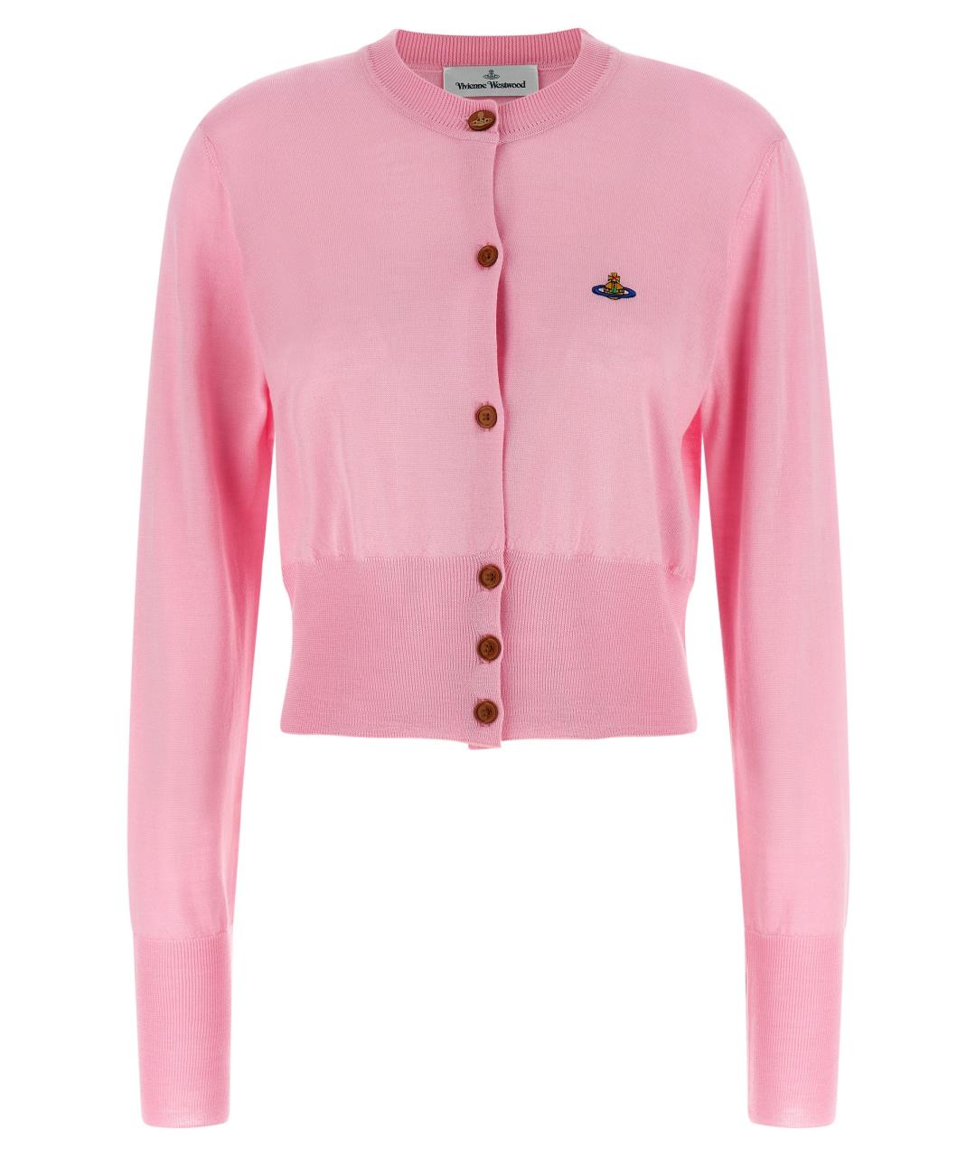 VIVIENNE WESTWOOD Розовый шерстяной кардиган, фото 1