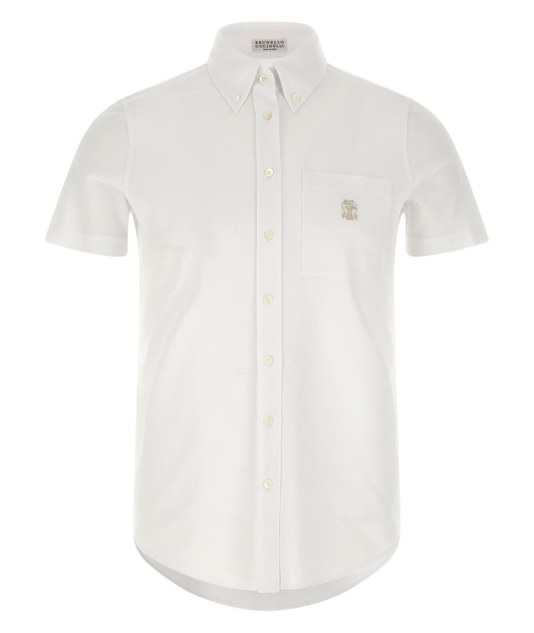 BRUNELLO CUCINELLI Белая хлопковая рубашка, фото 1