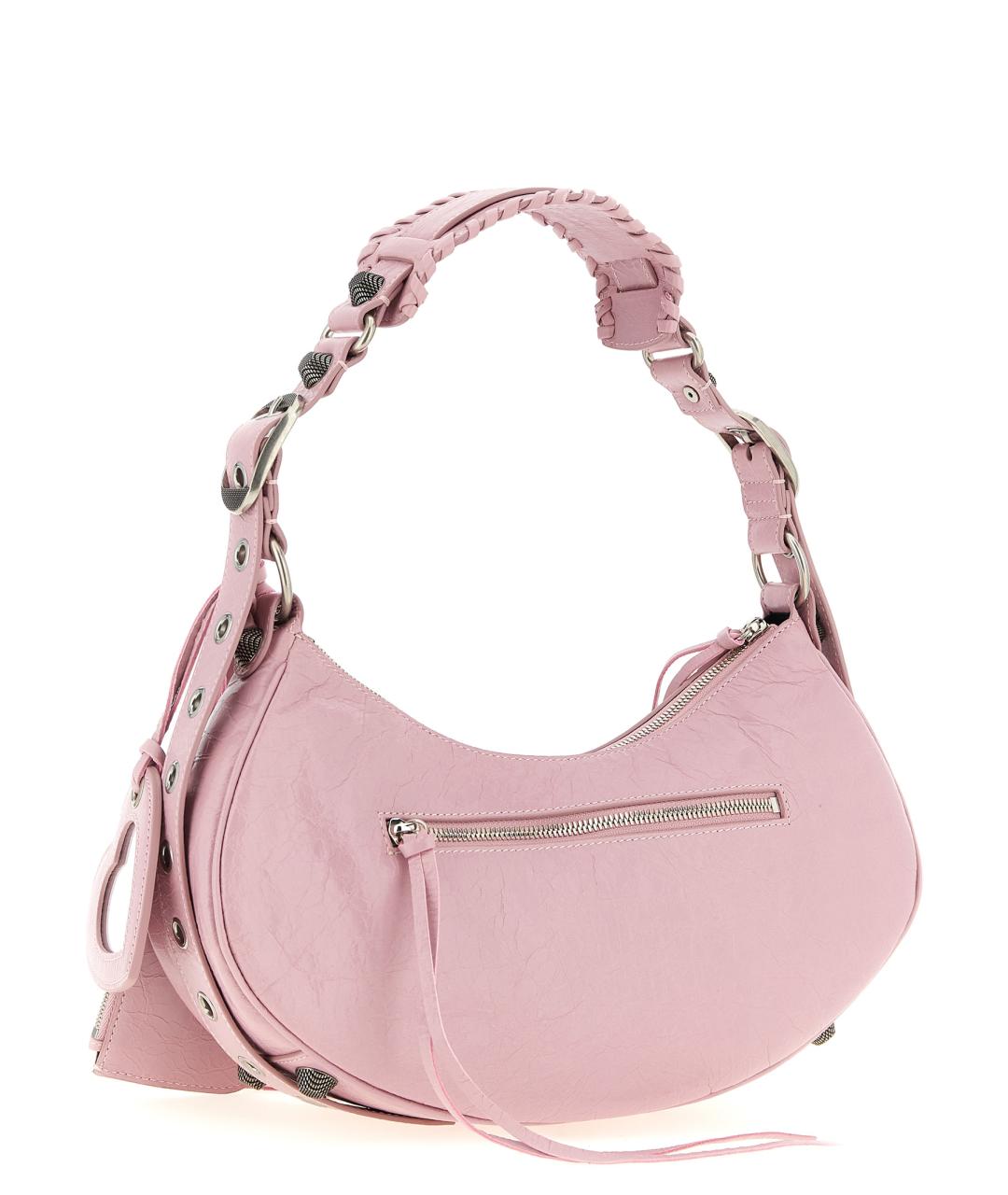 BALENCIAGA Розовая кожаная сумка через плечо, фото 2