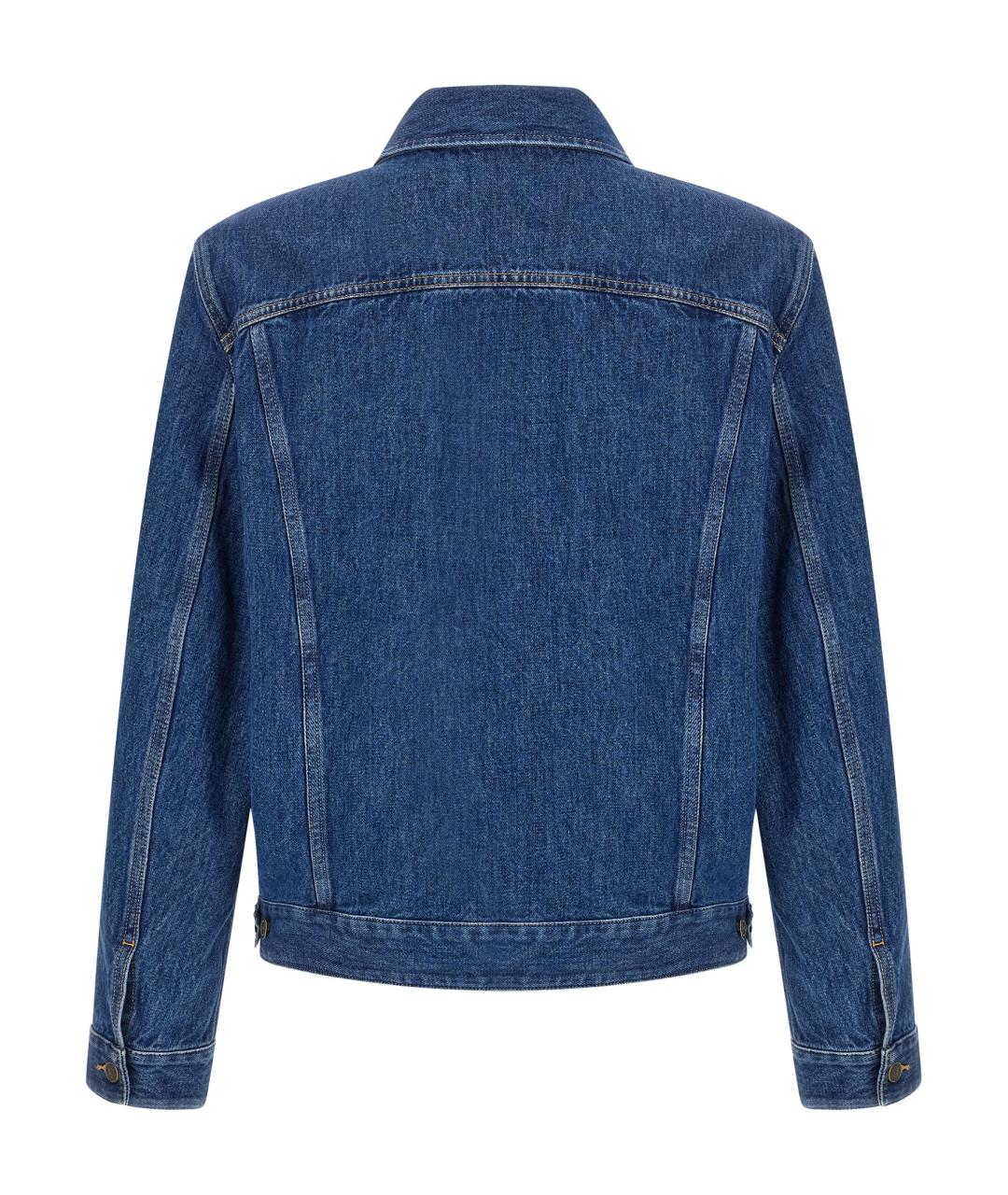 VALENTINO Синяя хлопковая куртка, фото 2