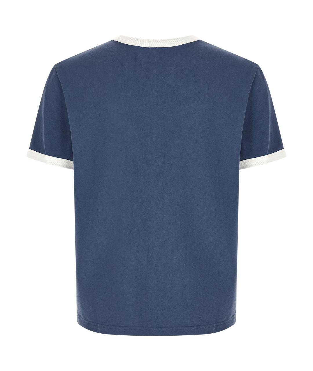 A.P.C. Синяя хлопковая футболка, фото 2