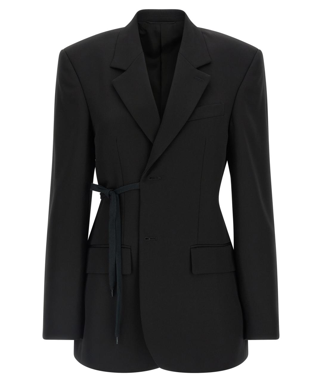 BALENCIAGA Черный шерстяной жакет/пиджак, фото 1