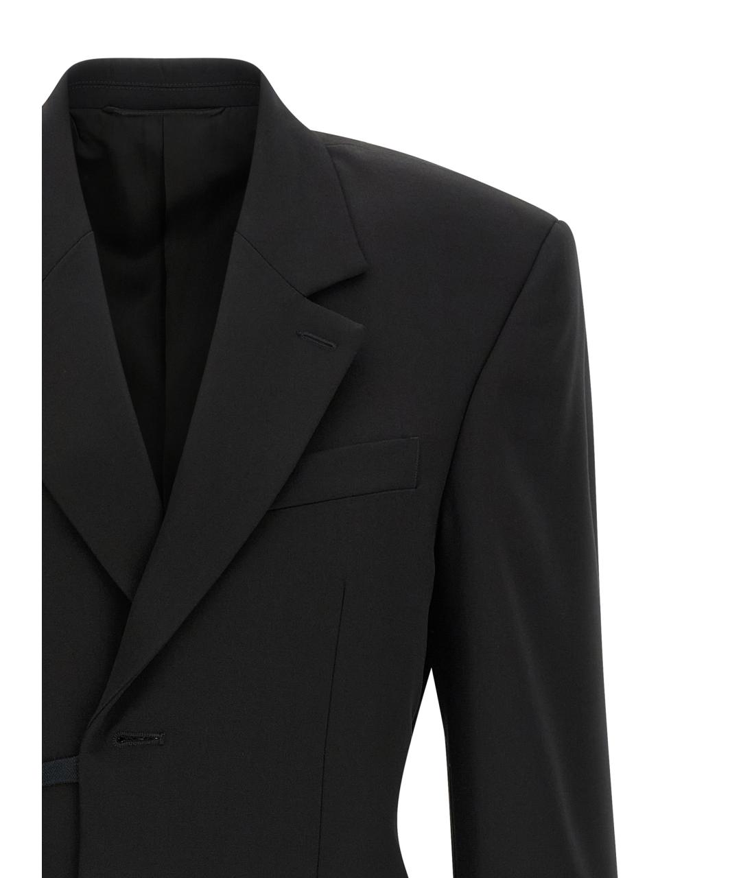 BALENCIAGA Черный шерстяной жакет/пиджак, фото 3