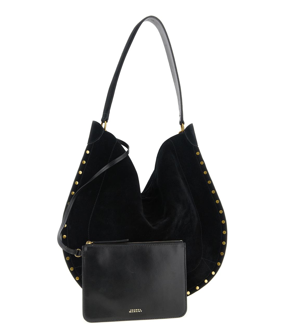 ISABEL MARANT Черная замшевая сумка через плечо, фото 3