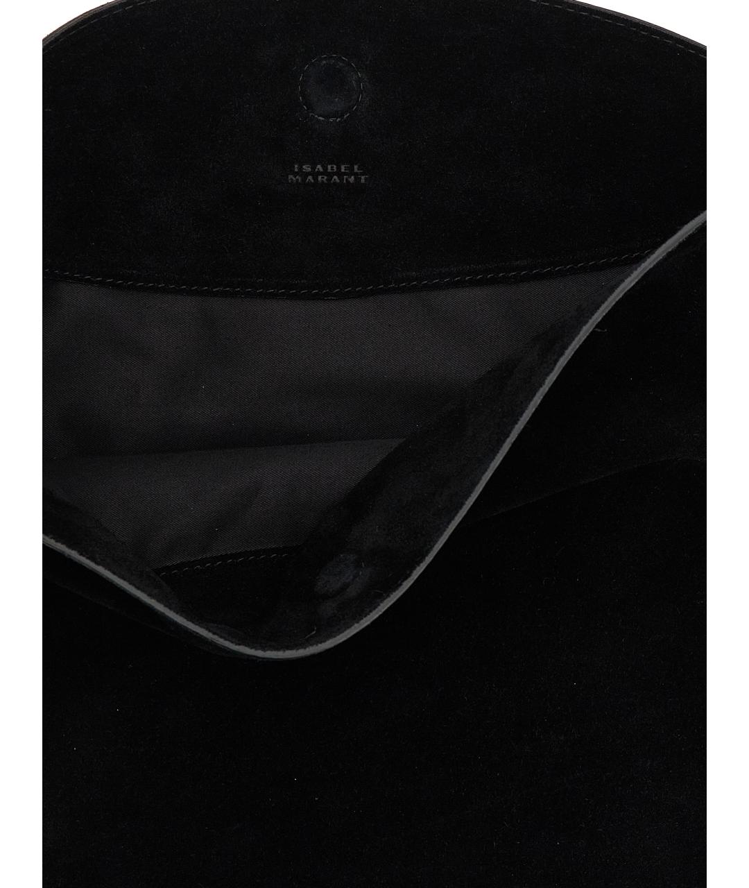 ISABEL MARANT Черная замшевая сумка через плечо, фото 4