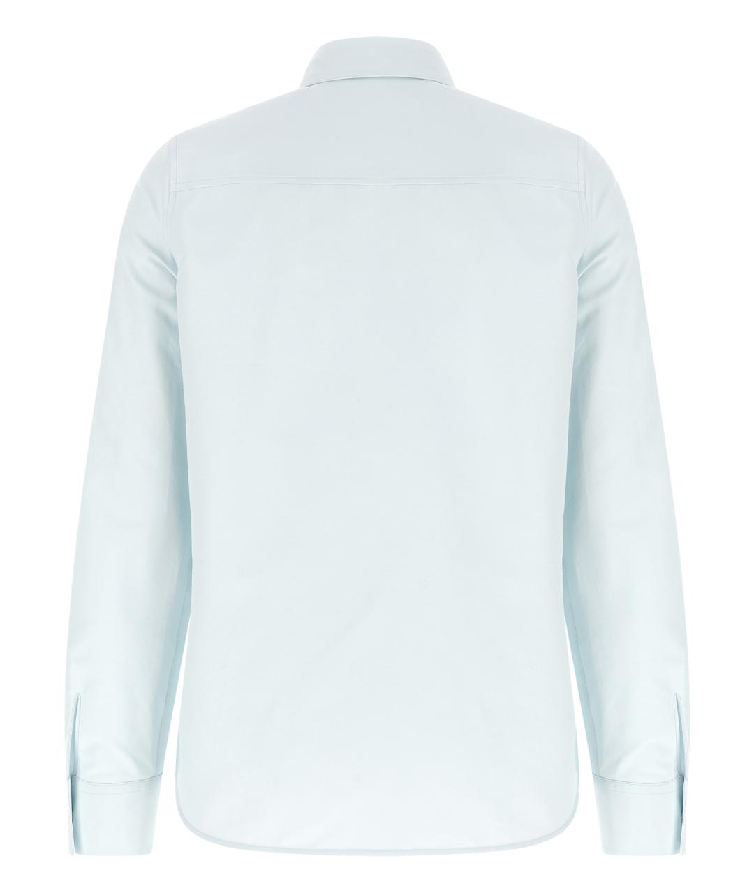 JIL SANDER Голубая хлопковая рубашка, фото 2