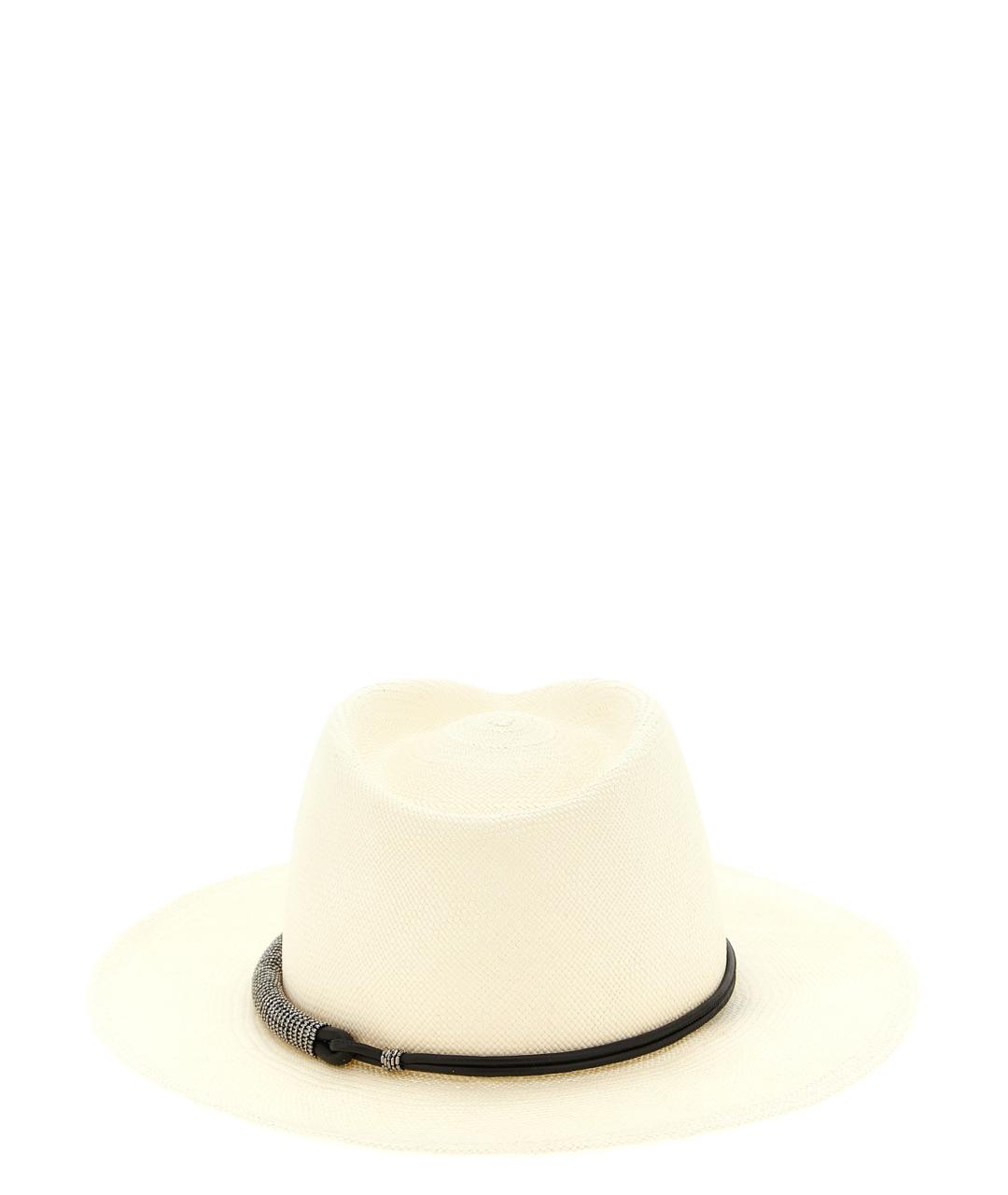 BRUNELLO CUCINELLI Бежевая шляпа, фото 3