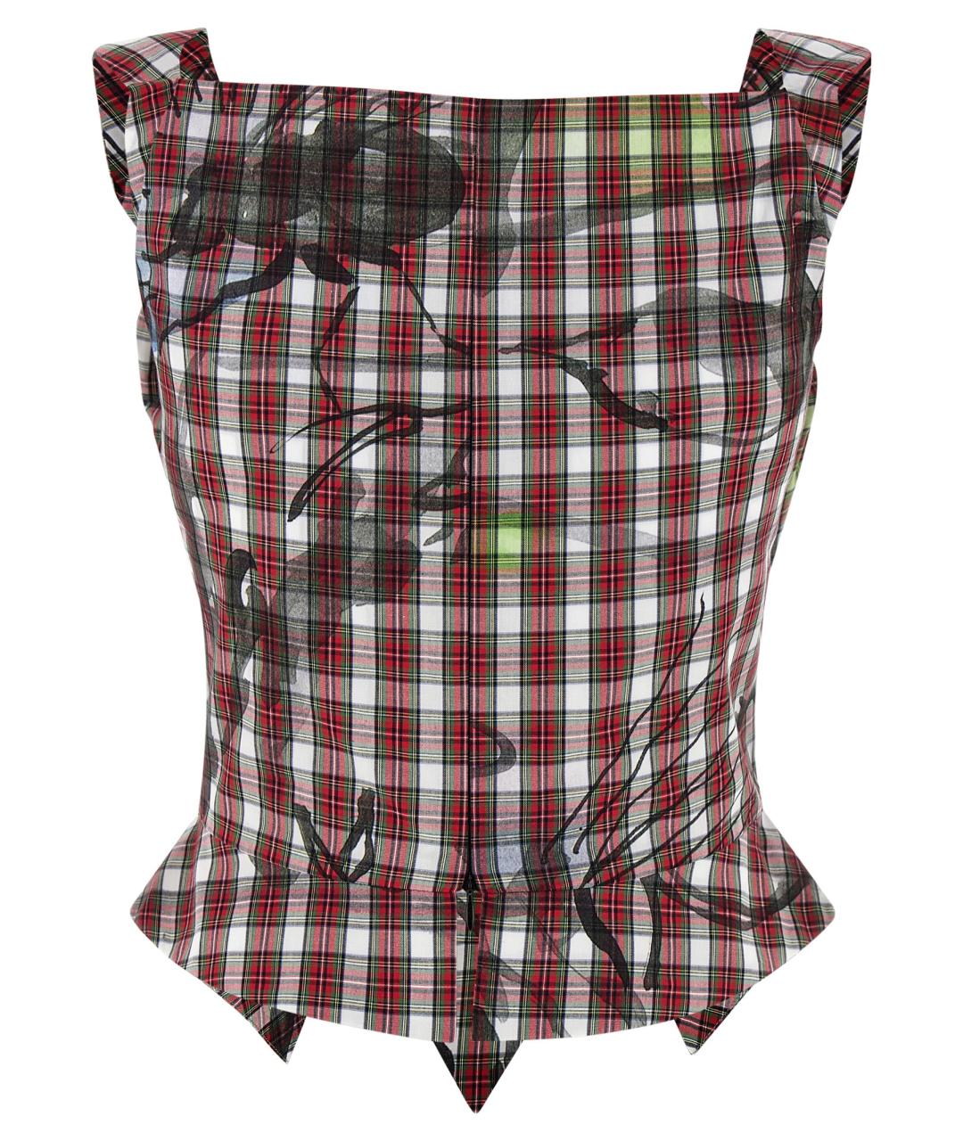 VIVIENNE WESTWOOD Бордовый хлопковый корсет, фото 2