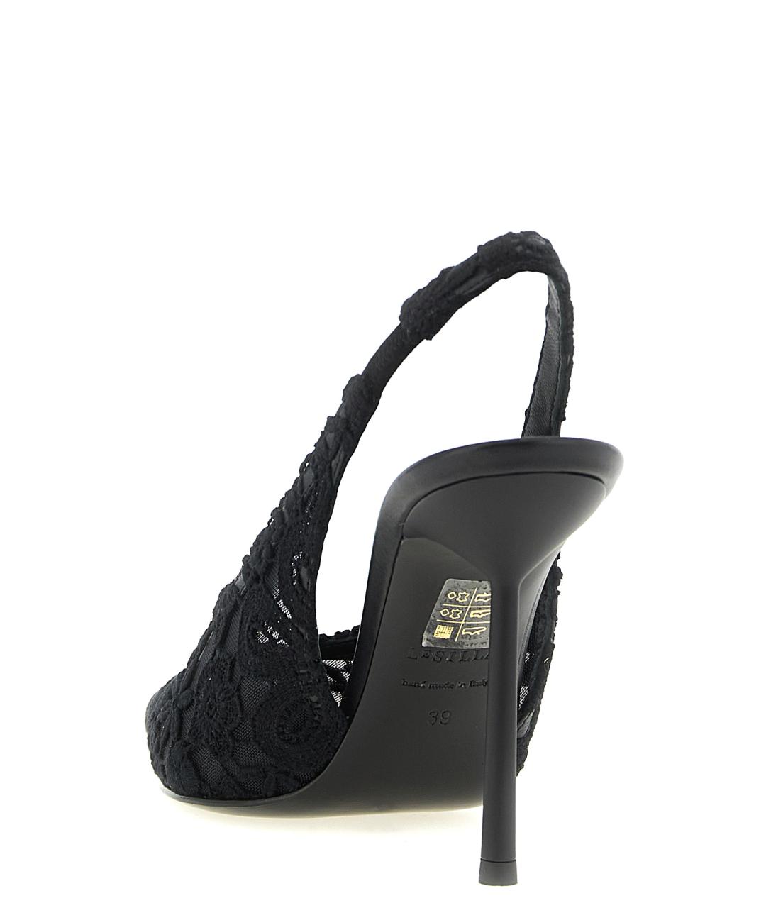 LE SILLA Черные текстильные туфли, фото 3