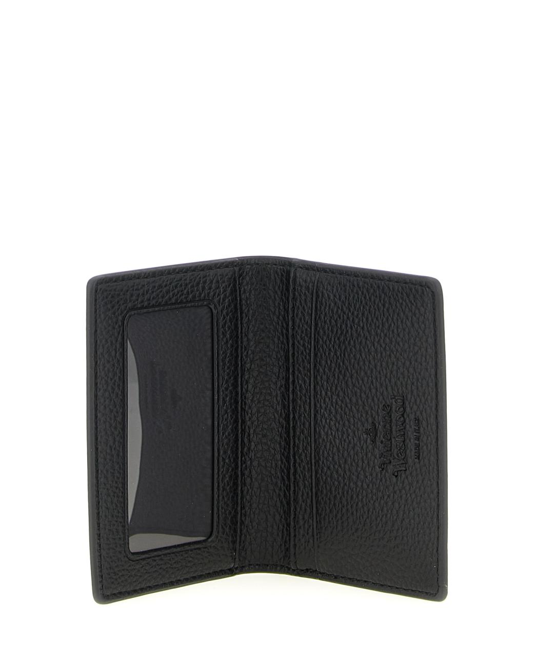 VIVIENNE WESTWOOD Черный полиуретановый кошелек, фото 3