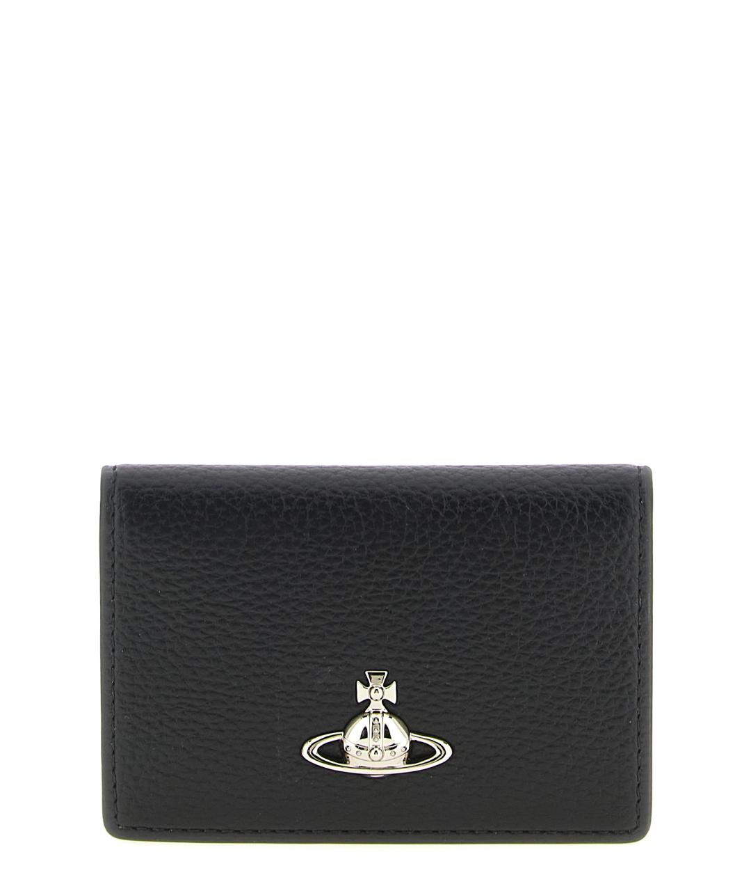 VIVIENNE WESTWOOD Черный полиуретановый кошелек, фото 1