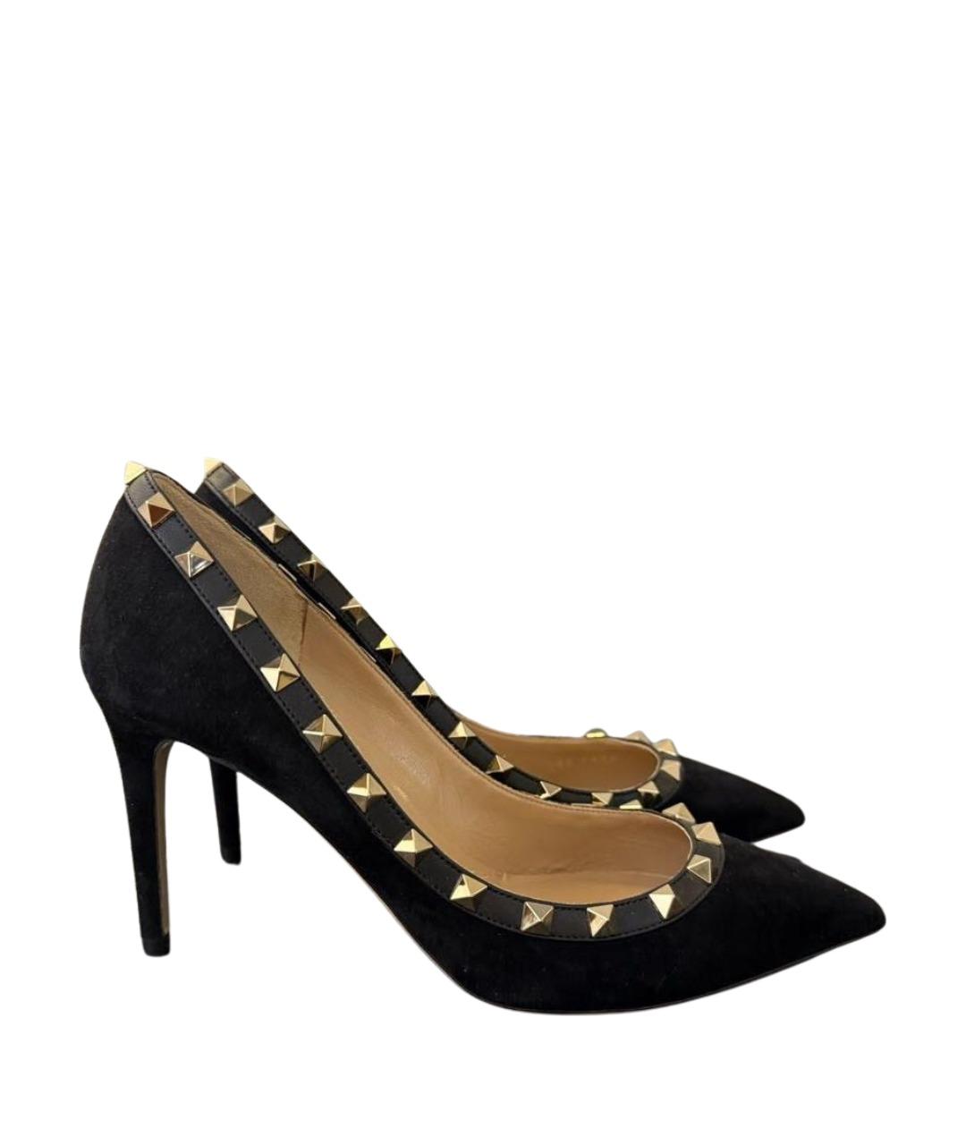 VALENTINO Черные замшевые туфли, фото 1