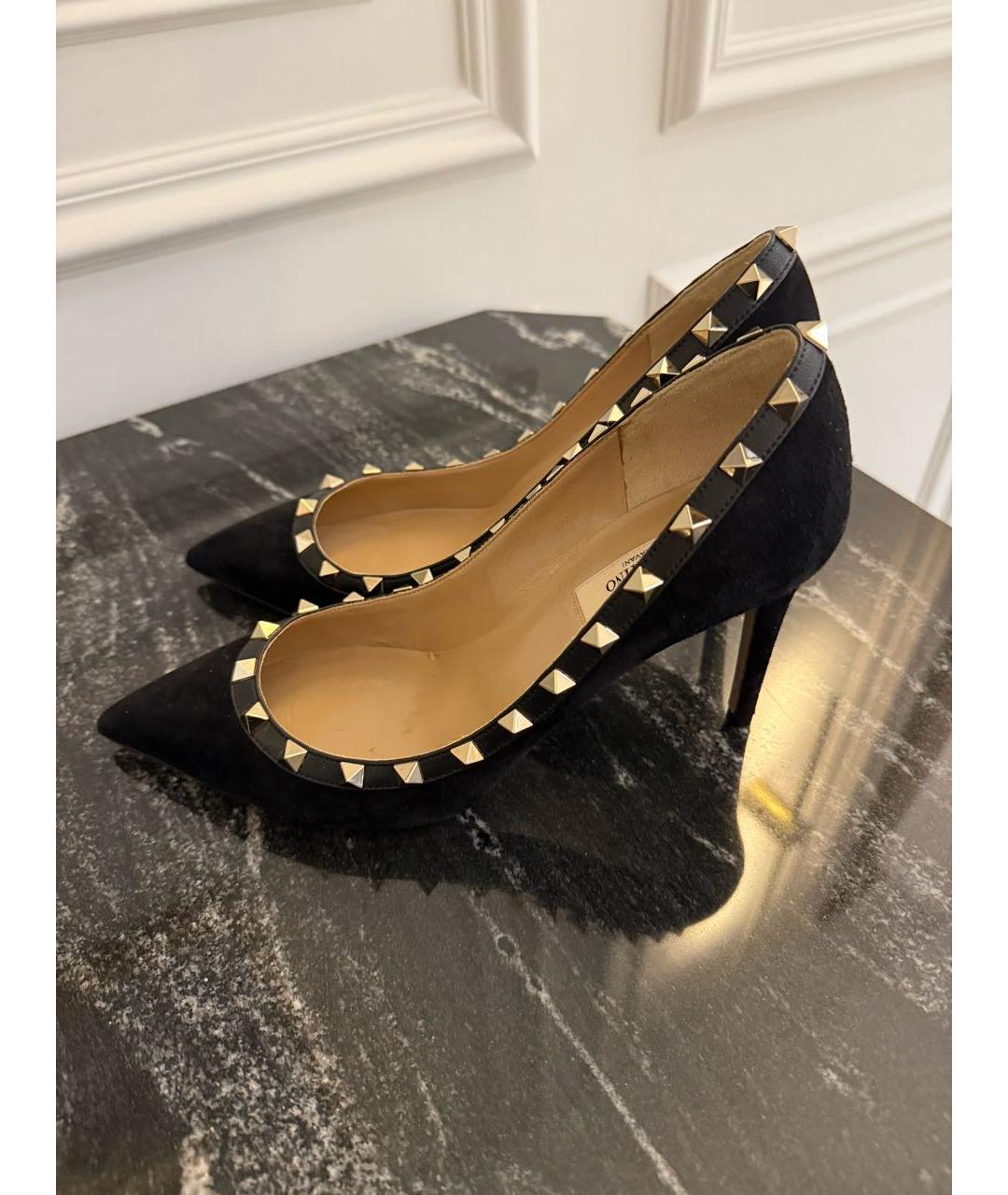 VALENTINO Черные замшевые туфли, фото 3