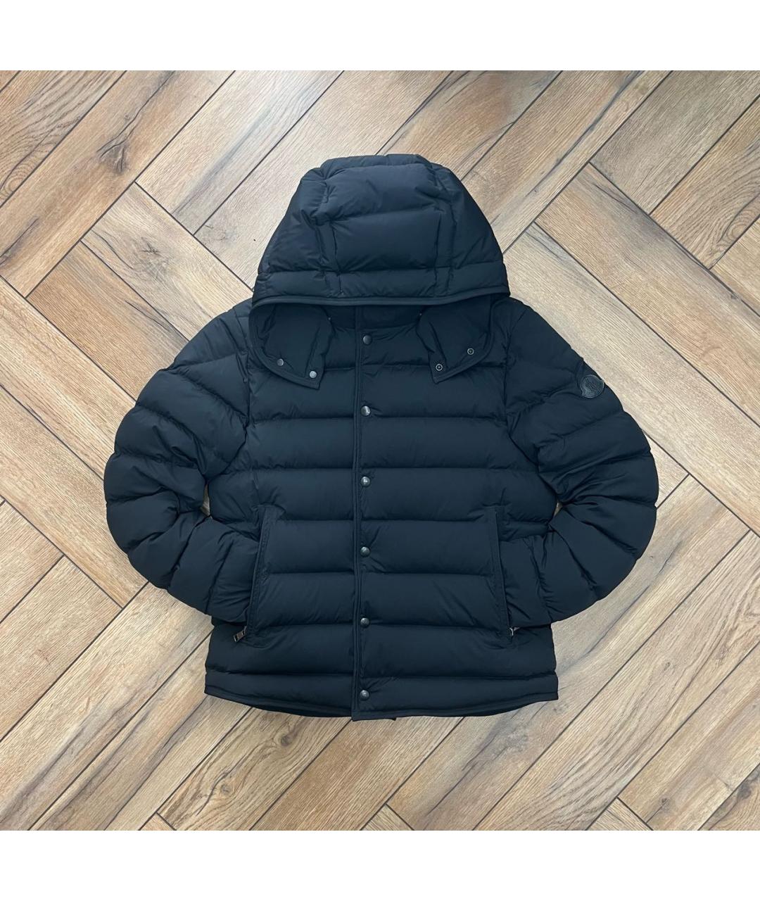 MONCLER Черная полиамидовая куртка, фото 5